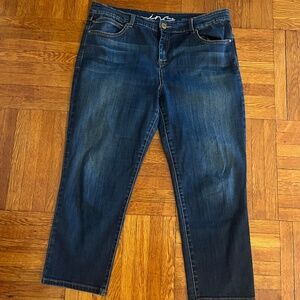 INC stretchy cropped jeans